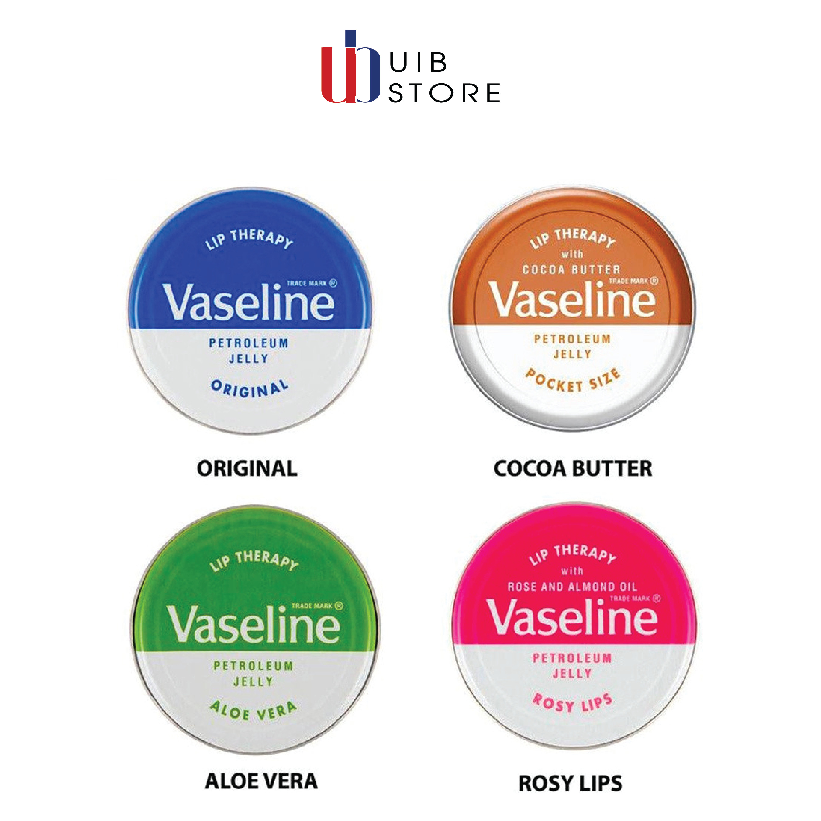 Dưỡng môi Vaseline Lip Therapy 20g - UK