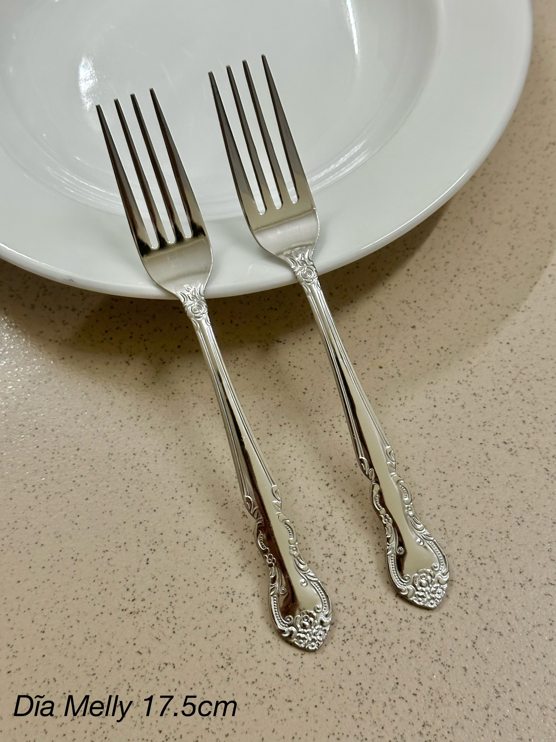 Set Thìa, Dĩa ăn inox Melly Echo Metal (Made in Japan)