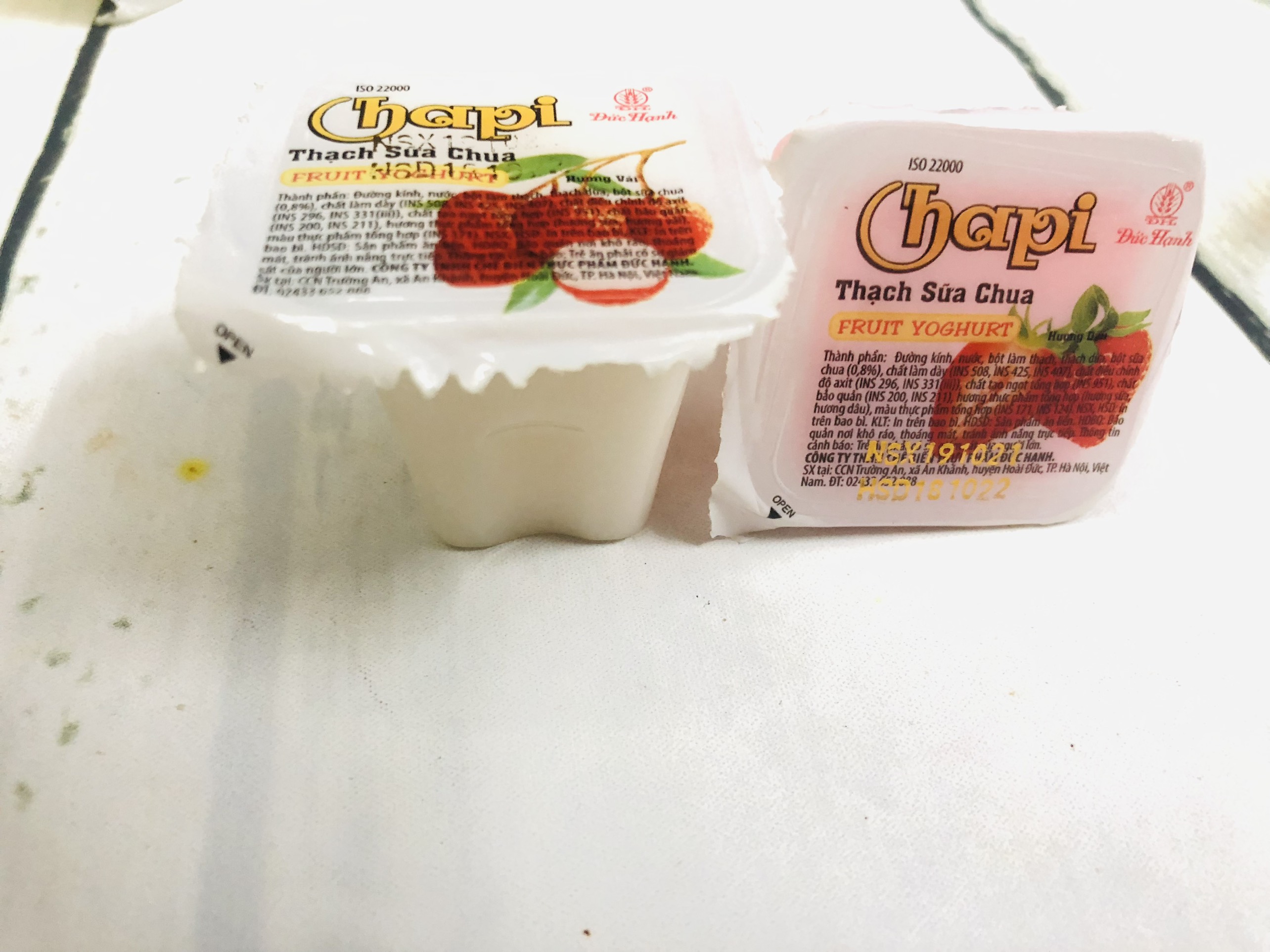 400g thạch sữa chua Chapi hủ lớn