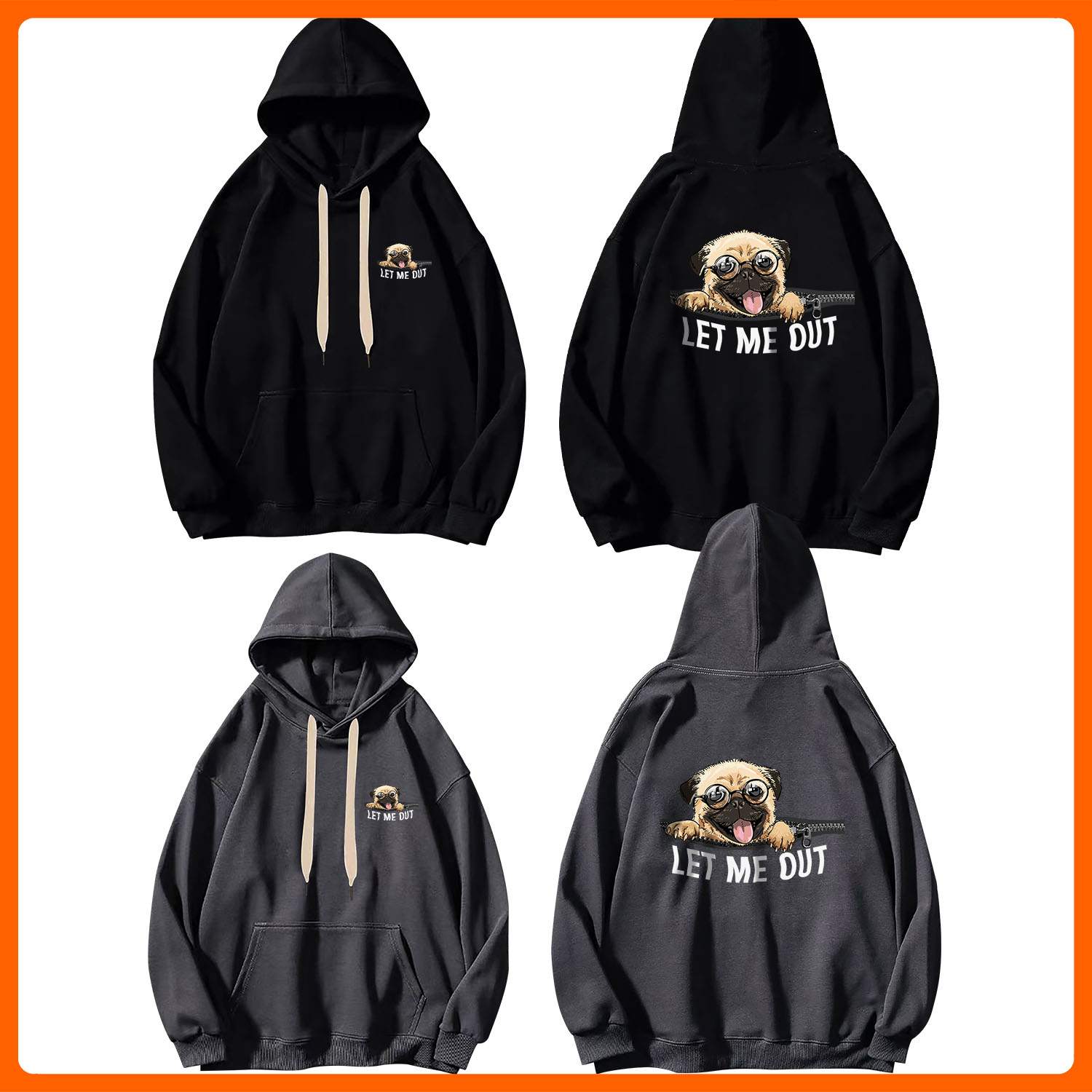 [Hoàn Tiền 15%] Áo Hoodie UNISEX in chữ