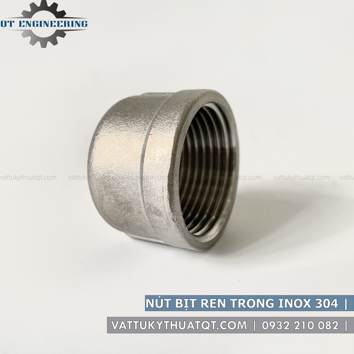 Nắp Bịt Ren Trong Inox 304 | DN8-DN32 (Phi 13mm-42mm) | VATTUKYTHUATQT.COM