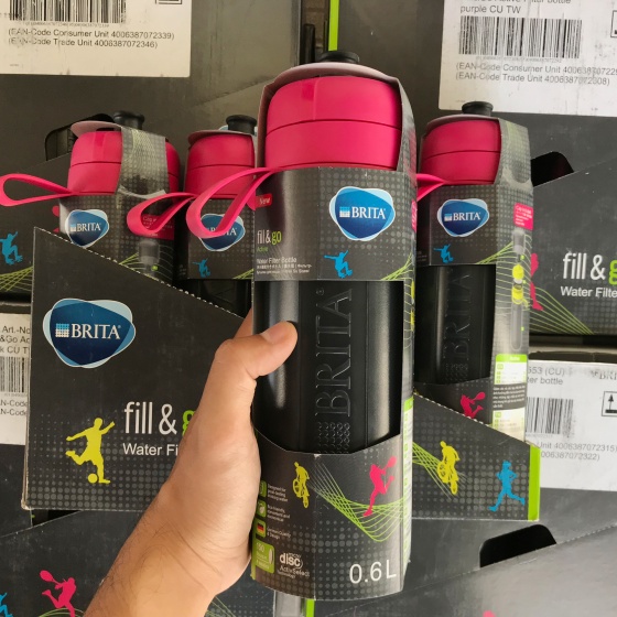 Bình Lọc Nước BRITA Fill & Go Active Blue - 600ml (Kèm Microdisc)