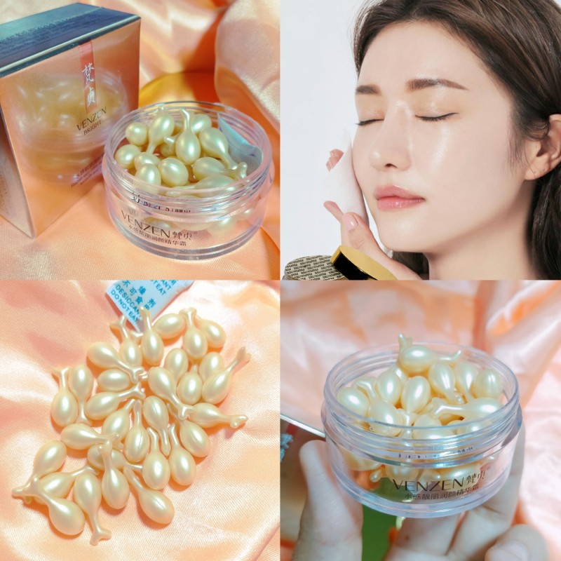 Viên Bôi Vitamin Dưỡng Da VENZEN Hộp 30v Dưỡng Ẩm , Trắng Mịn Da