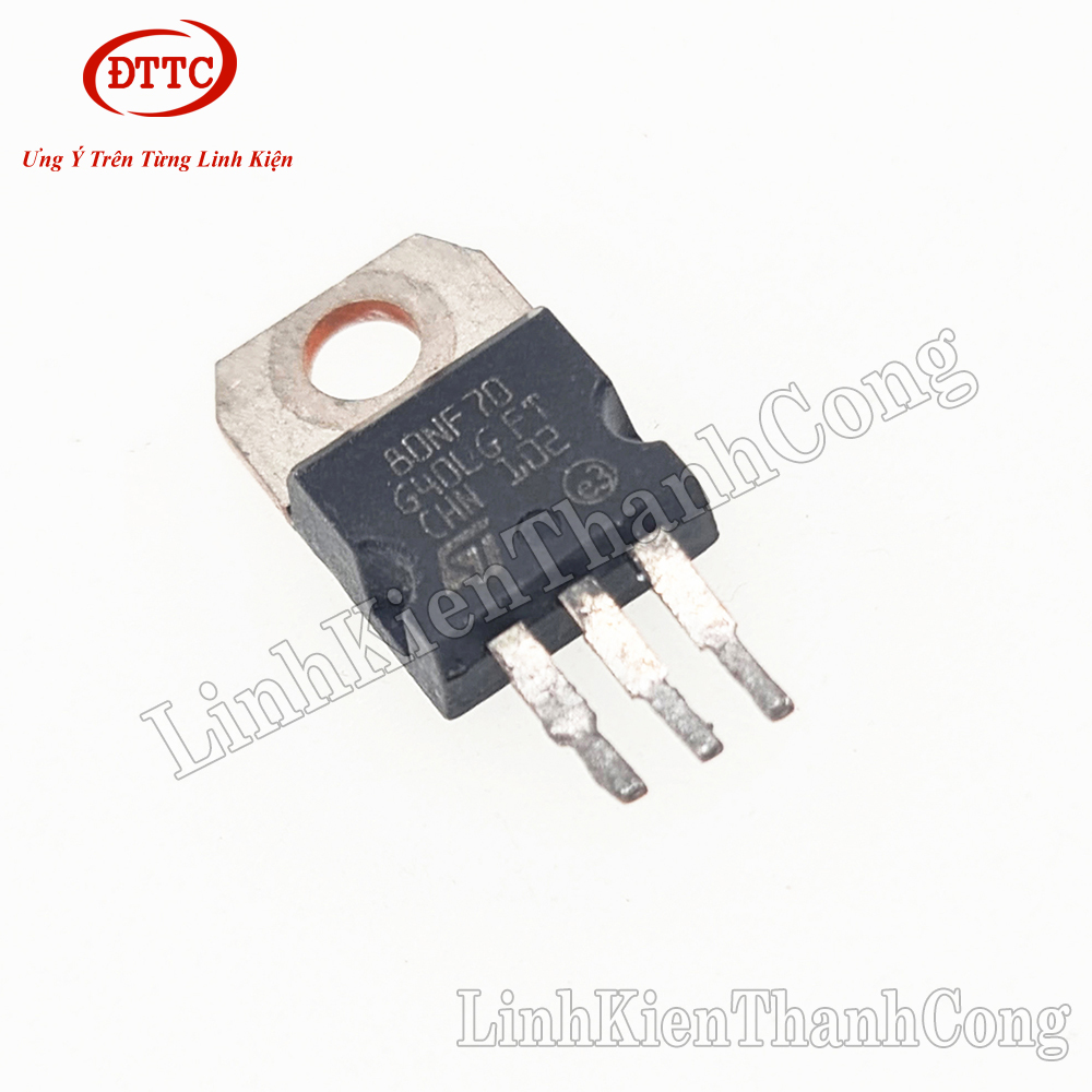 80NF70 Lưng Đồng MOSFET N-CH 80A 70V TO220 (Tháo Máy)