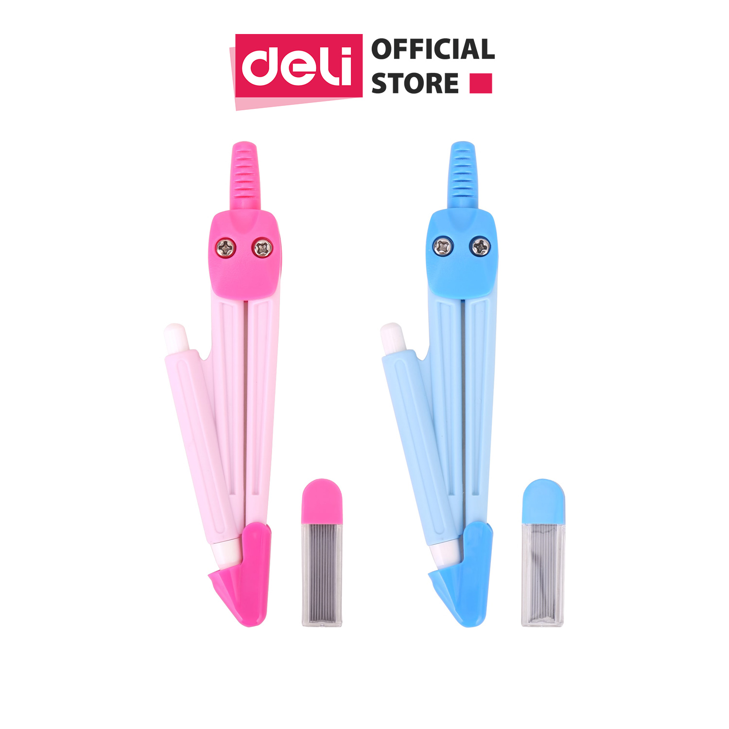 Compa Deli, -Hồng/Xanh - 1 hộp - E8622