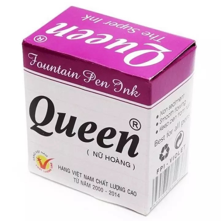 Lọ mực học sinh màu tím Queen