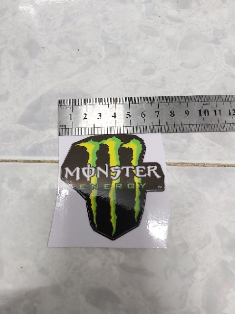 Combo 2 Tem Decal Logo Monster Giá Rẻ Dán Xe
