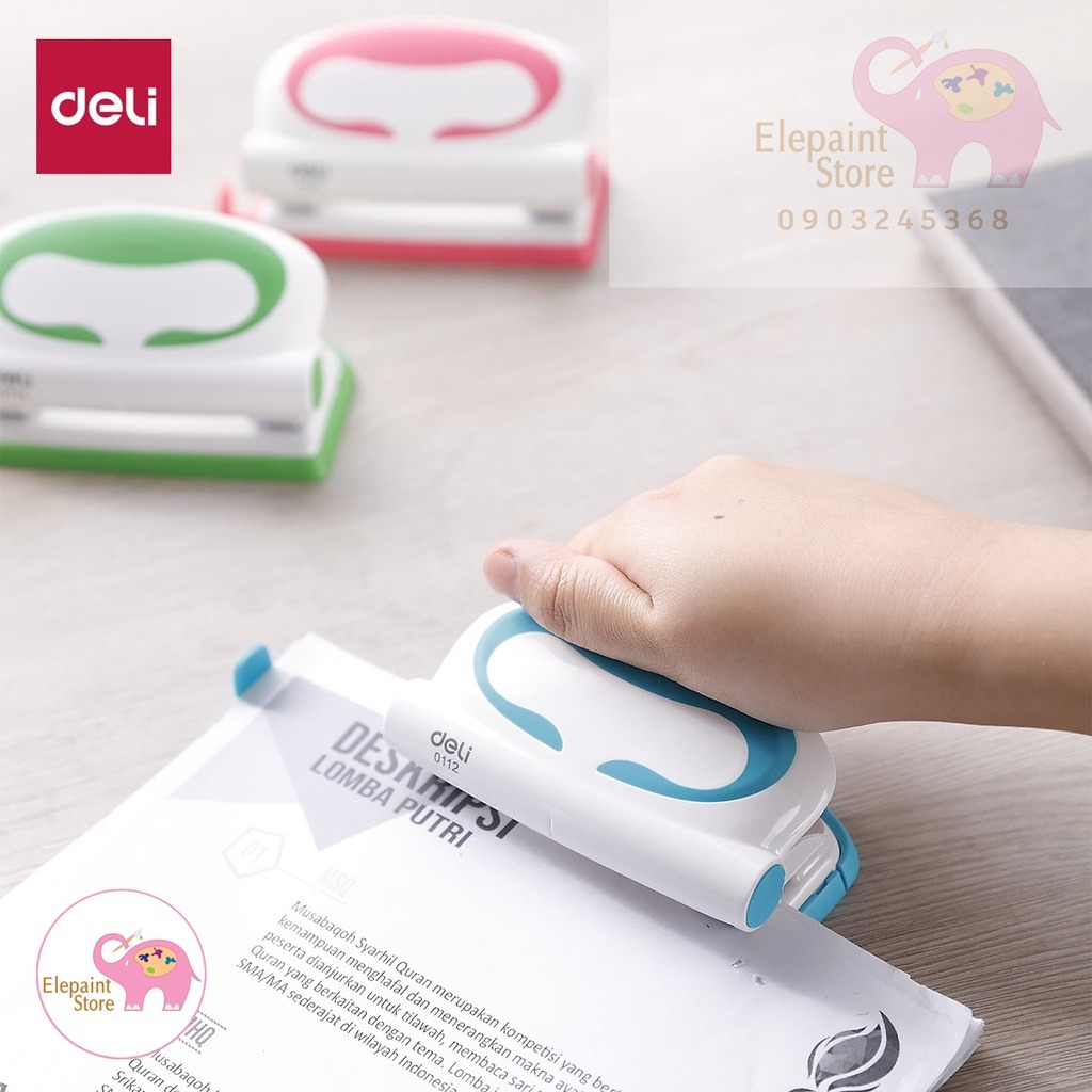 Máy đục lỗ 10 tờ Deli - E0112