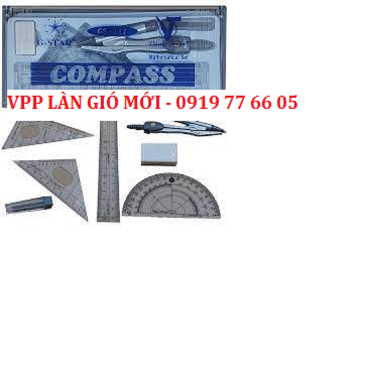 Compa Set Gstar Gs U-118 with Vpp Ruler New Breeze