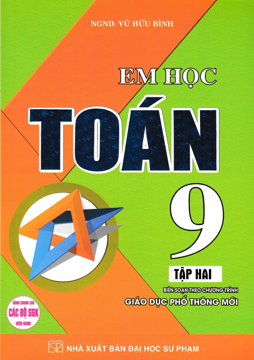 Sách - em học toán 9 tập 1 - tập 2 - ha - newshop