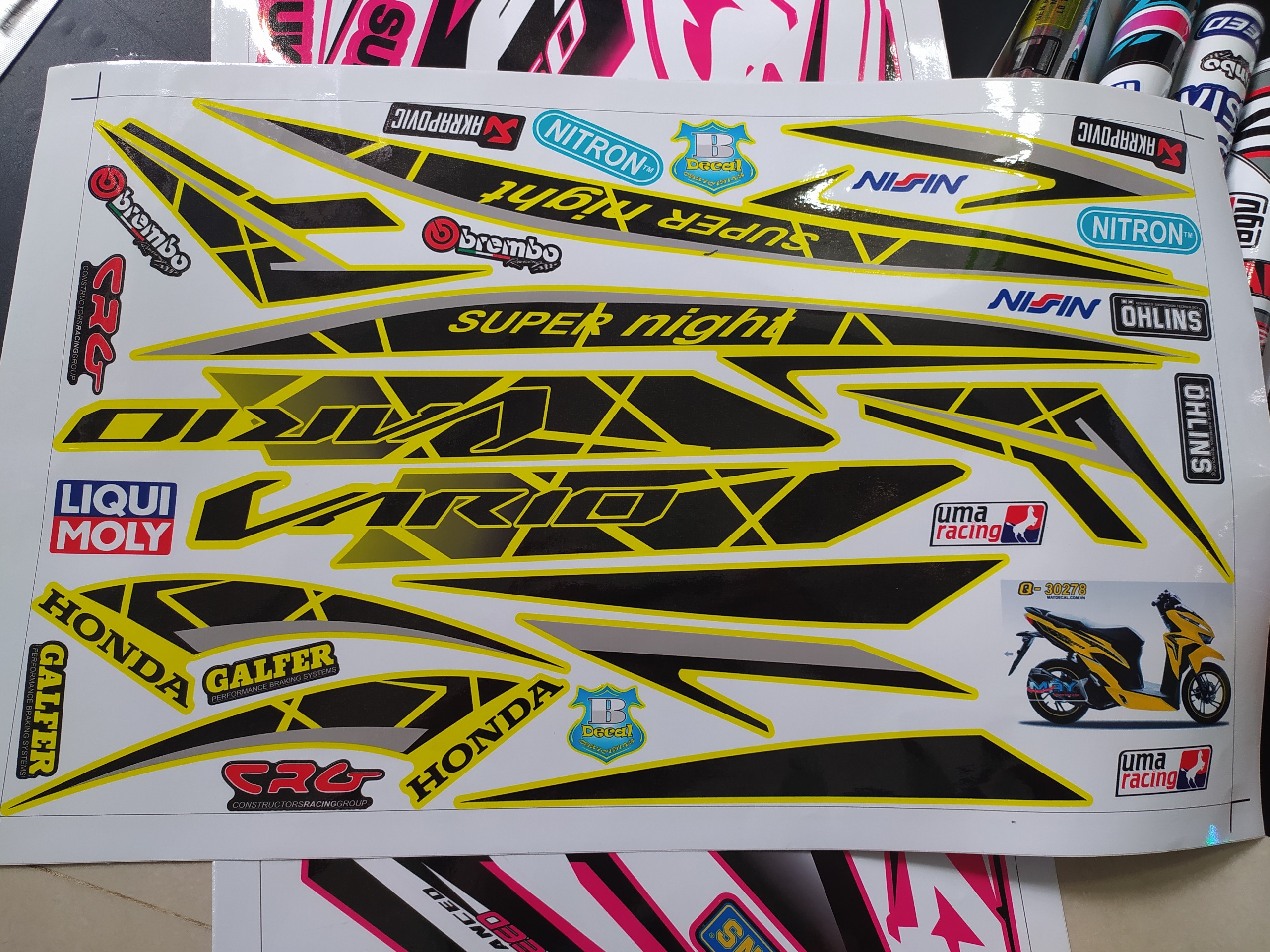 Tem Decal Xe Honda Vario 150 Version 32