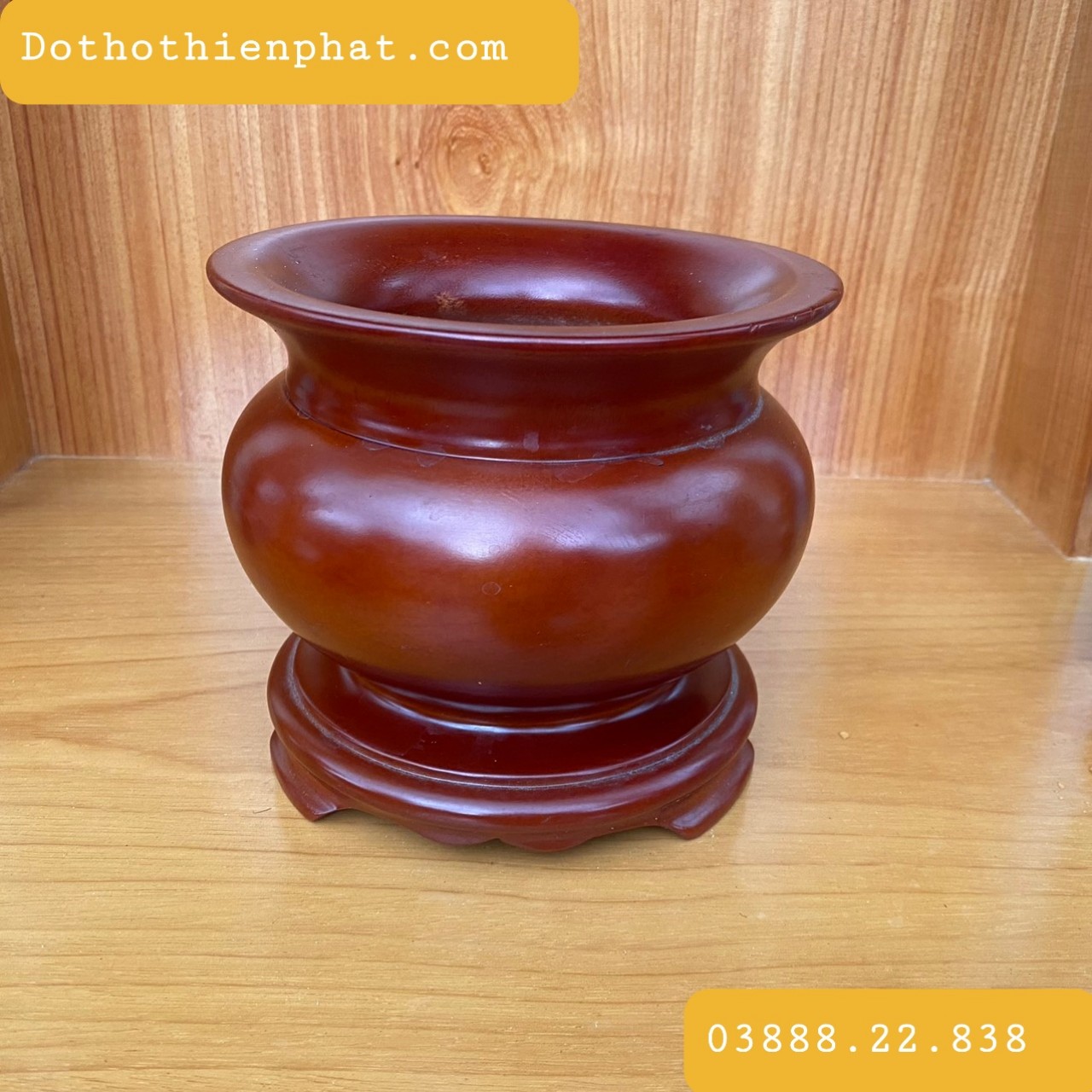 Bát nhang gỗ xà cừ