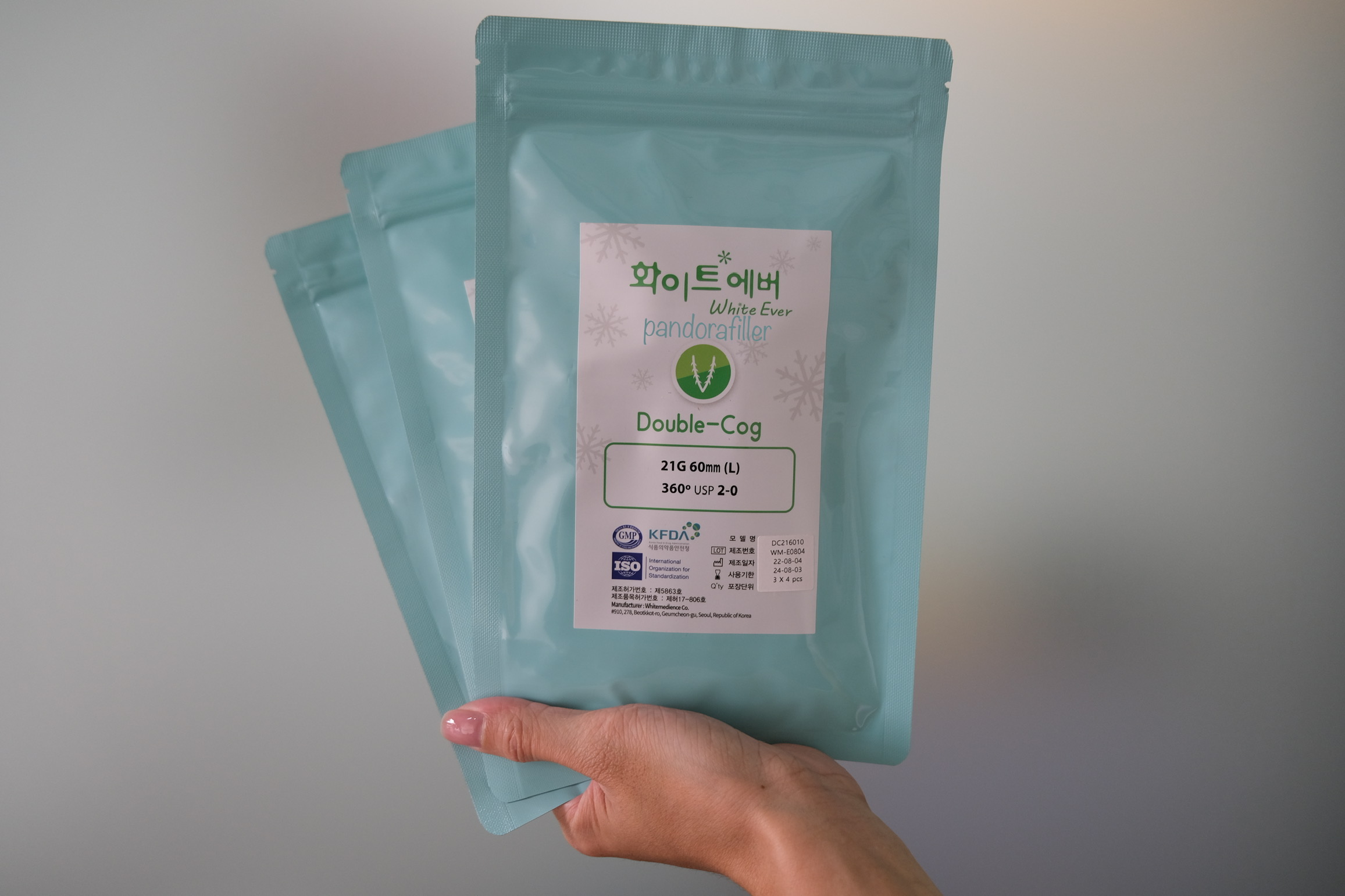 Chỉ nâng cơ mặt Double Cog White Medience gói 12 sợi