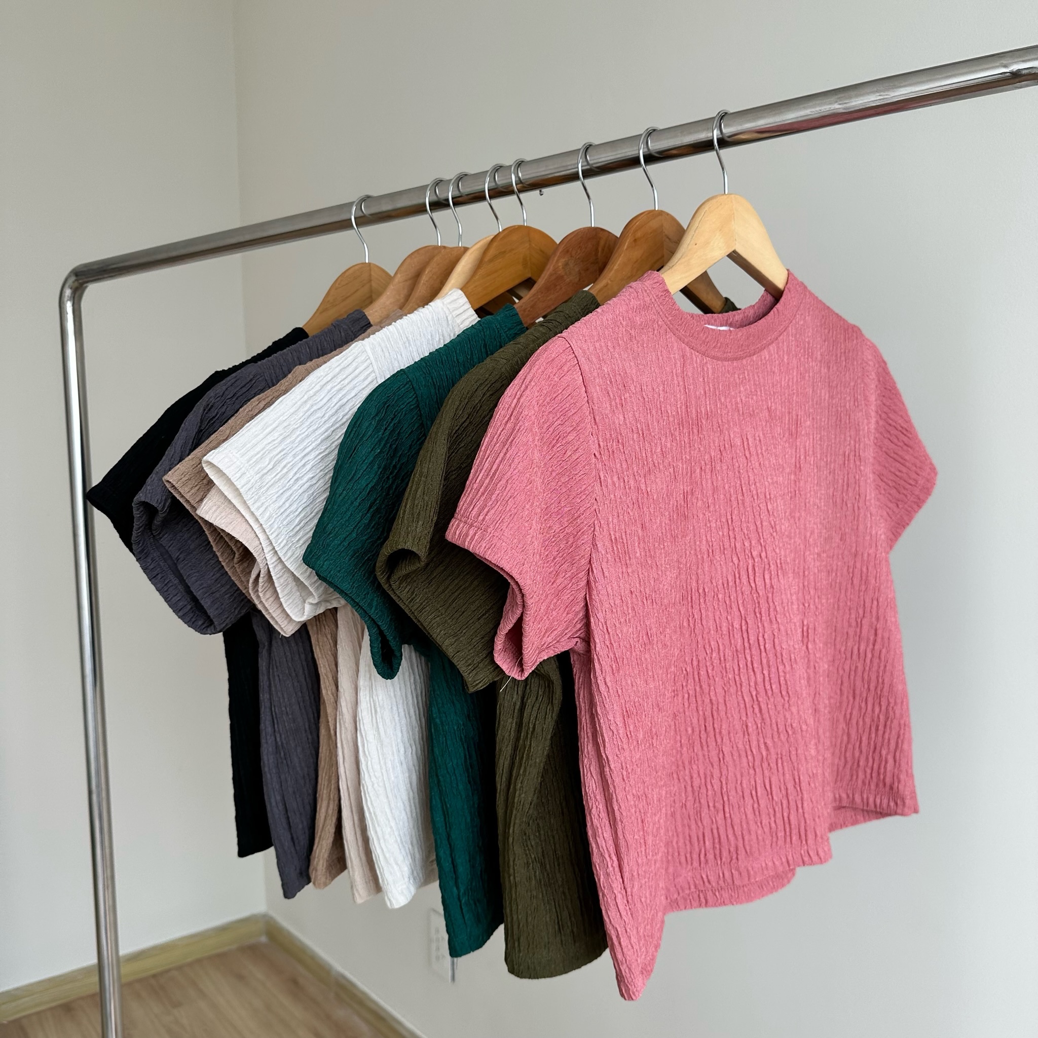 Bubble Baby Tee - Áo thun baby tee vải xốp form basic Remmus cho nữ