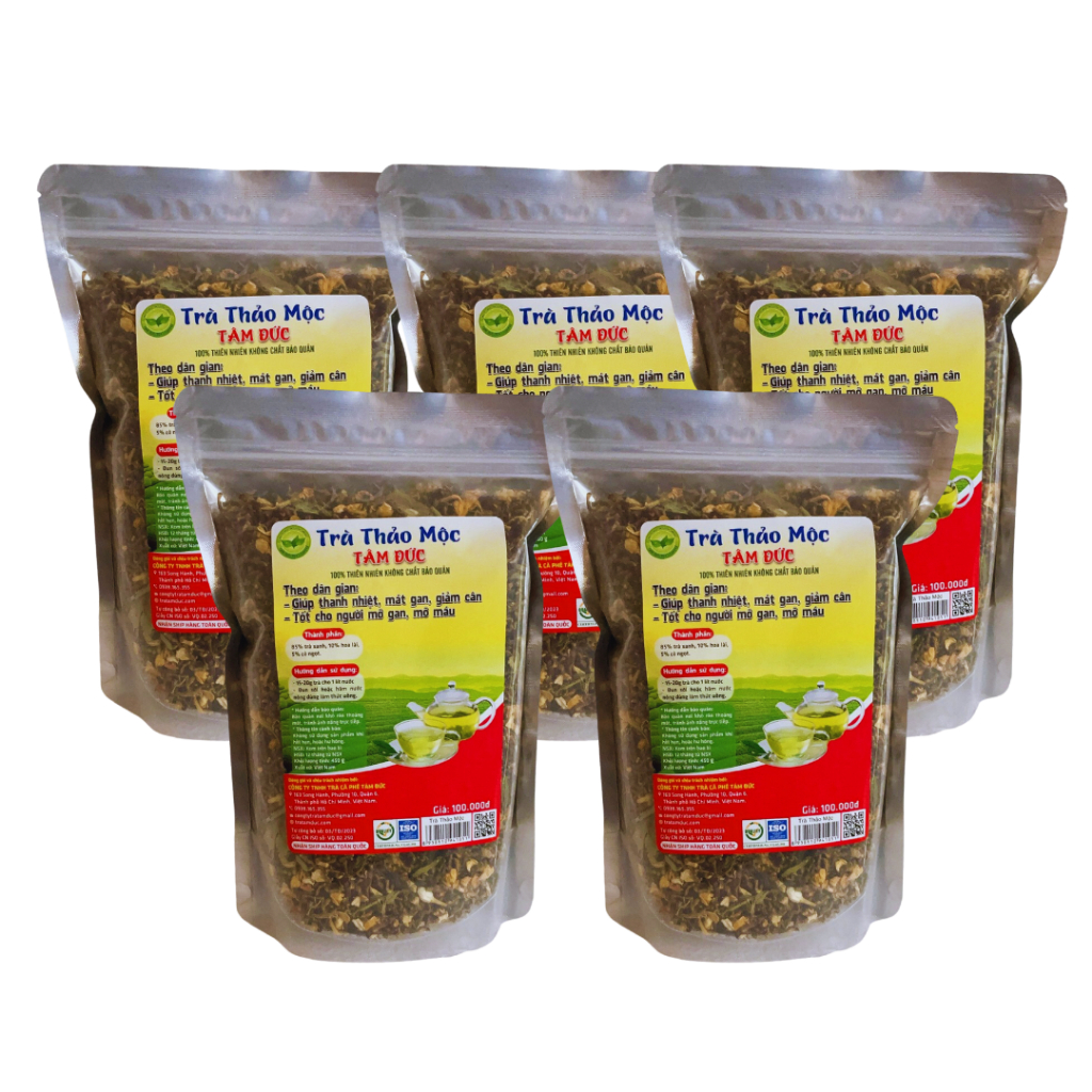Combo 5 gói trà  thảo mộc Tâm Đức