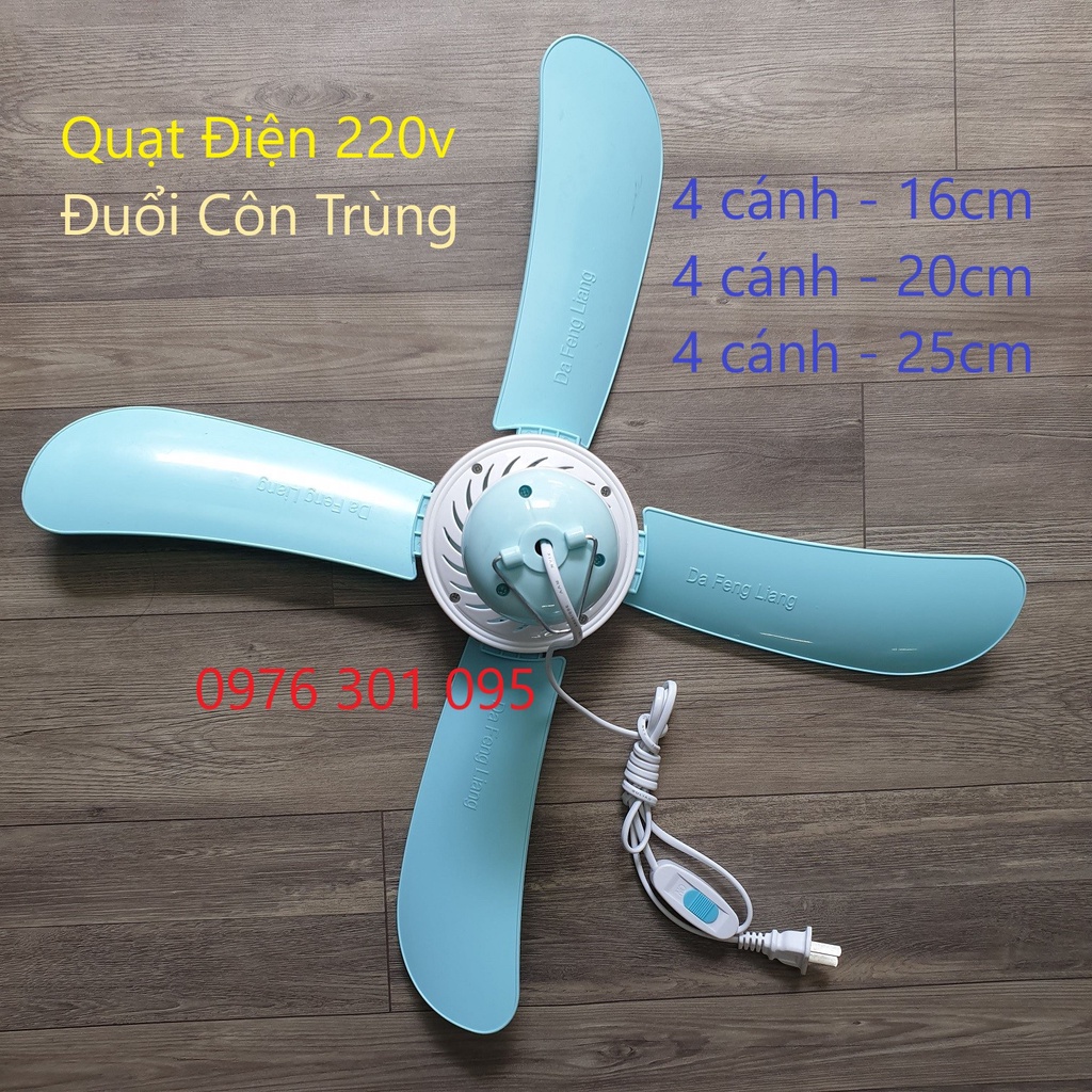 QUẠT TRẦN MINI ĐUỔI RUỒI MUỖI