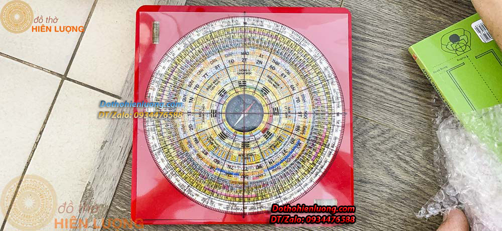 La bàn phong thủy đường kính 20cm - la kinh tiếng việt 36 tầng kèm sách hướng dẫn - đồ thờ hiên lượng vvv