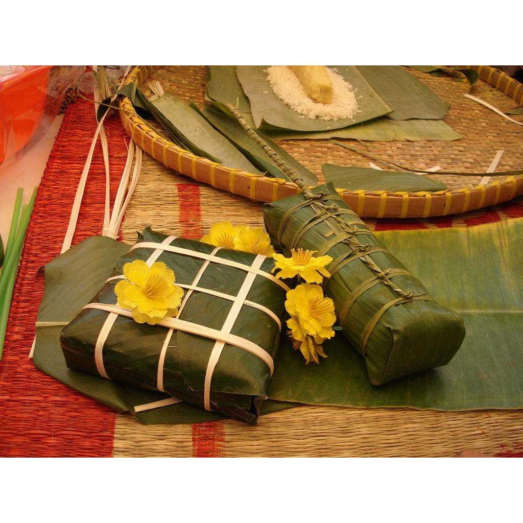 3 cái bánh chưng mặn Bình định (mỗi cái 400 gram có hút chân không)