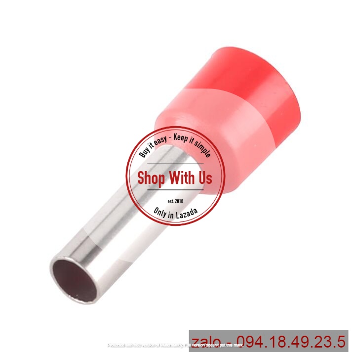 Đầu Cosse Kim Rỗng LT16 (100 cái/gói/màu) - Cosse Pin rỗng E16-12 - Đầu cốt kim rỗng cho dây 16mm - Đầu cốt kim LT