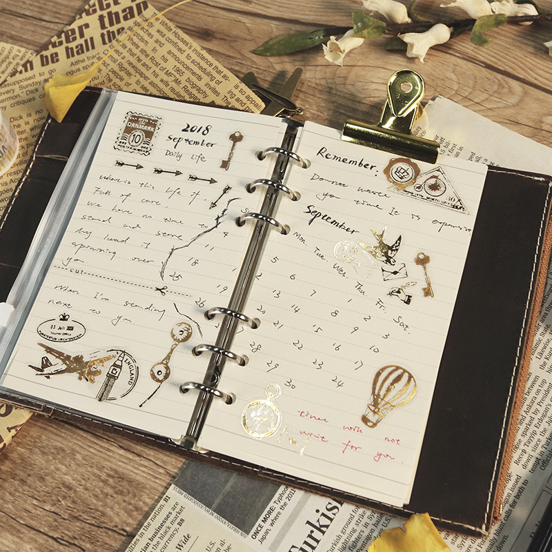 Hình dán trang trí Sticker Gold printing Stampure hoặc Mindwave