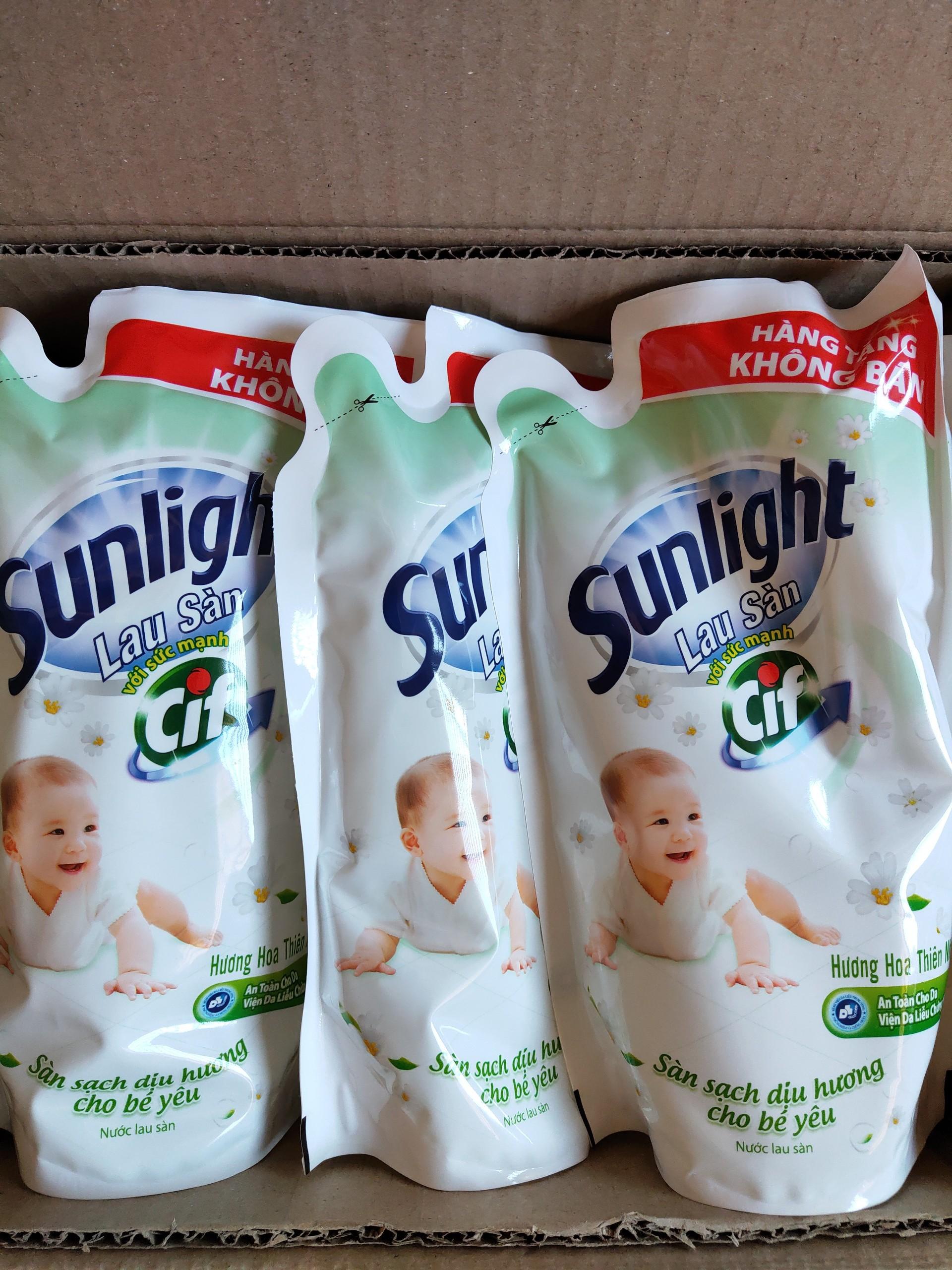 [HCM]Combo 3 túi Nước Lau Sàn Sunlight (700g*3)