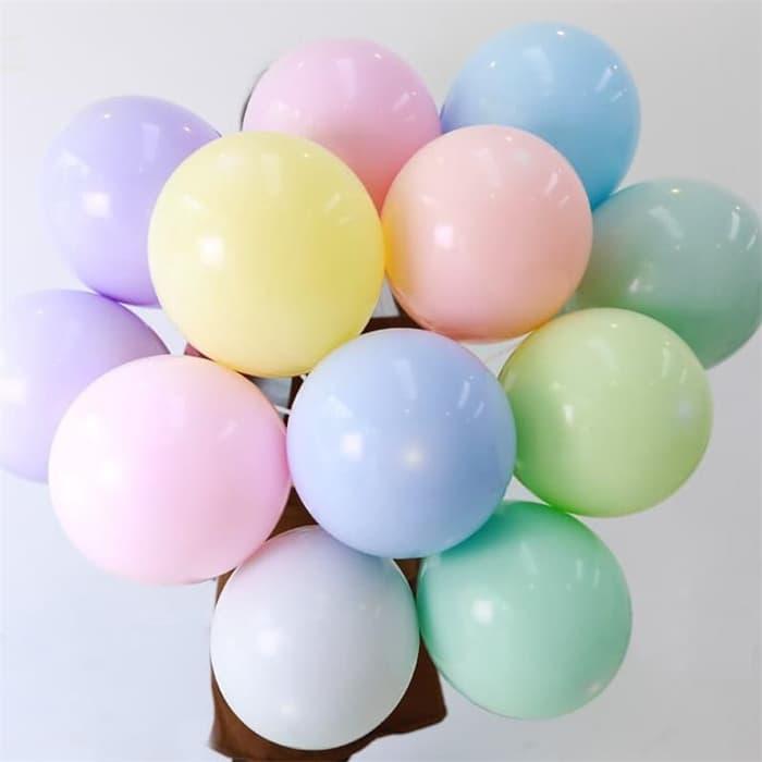 combo 50 bóng bay màu pastel / macaron trộn màu