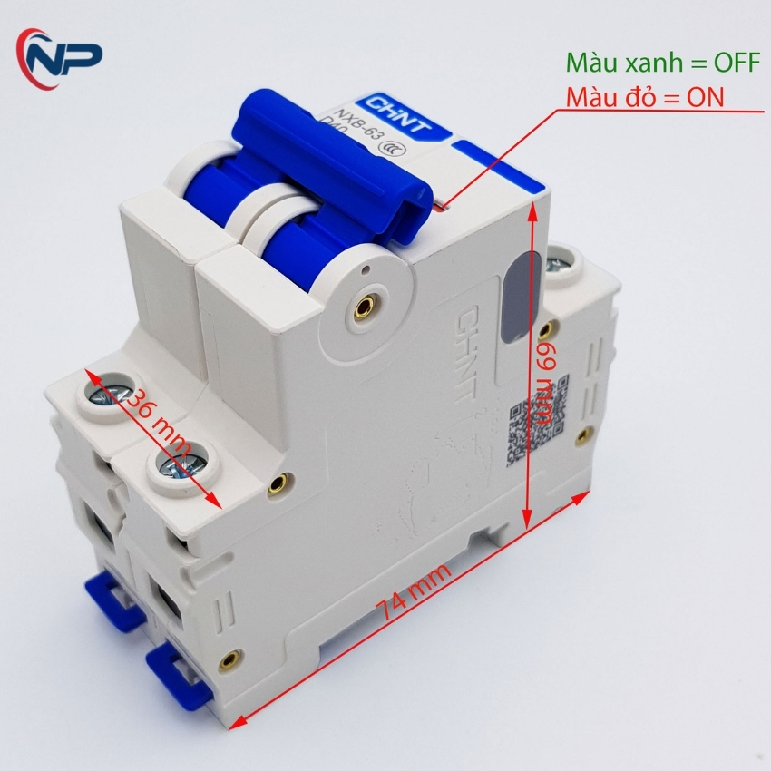 Attomat CHINT 2P32A NXB2-32