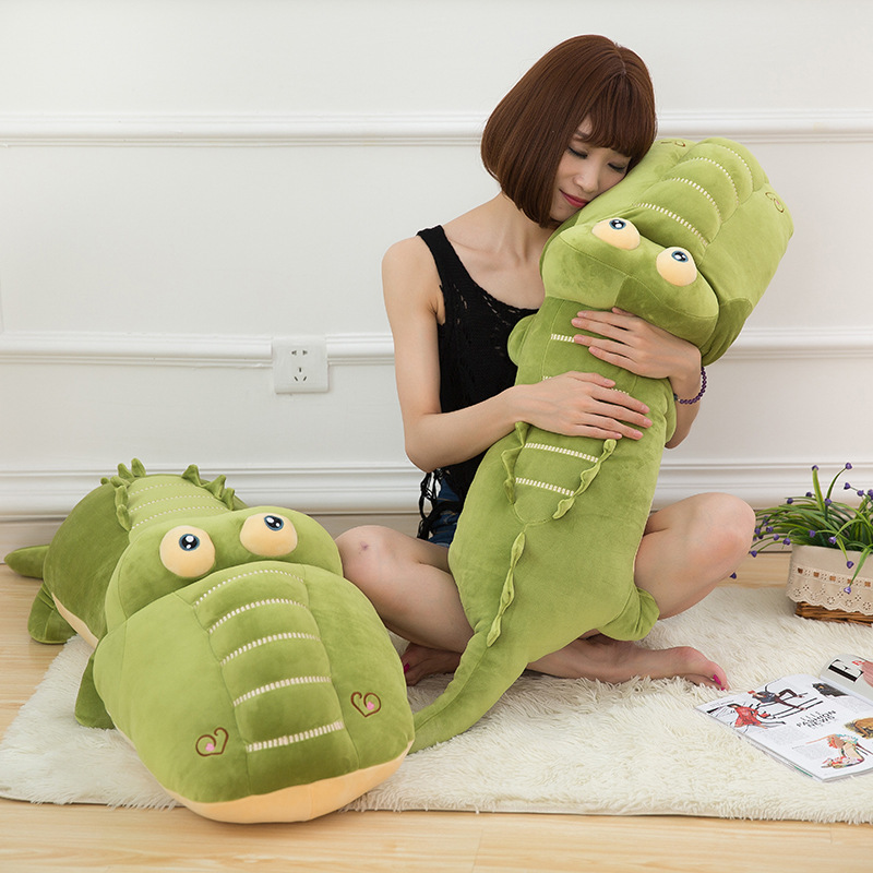 Gấu bông cá sấu bông đầu to mắt trố cute