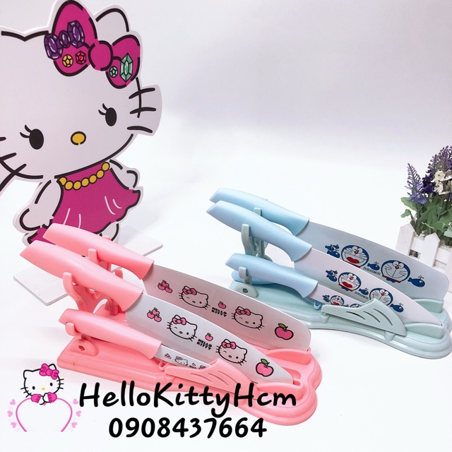 Bộ Dao Hello Kitty Vs Doreamon