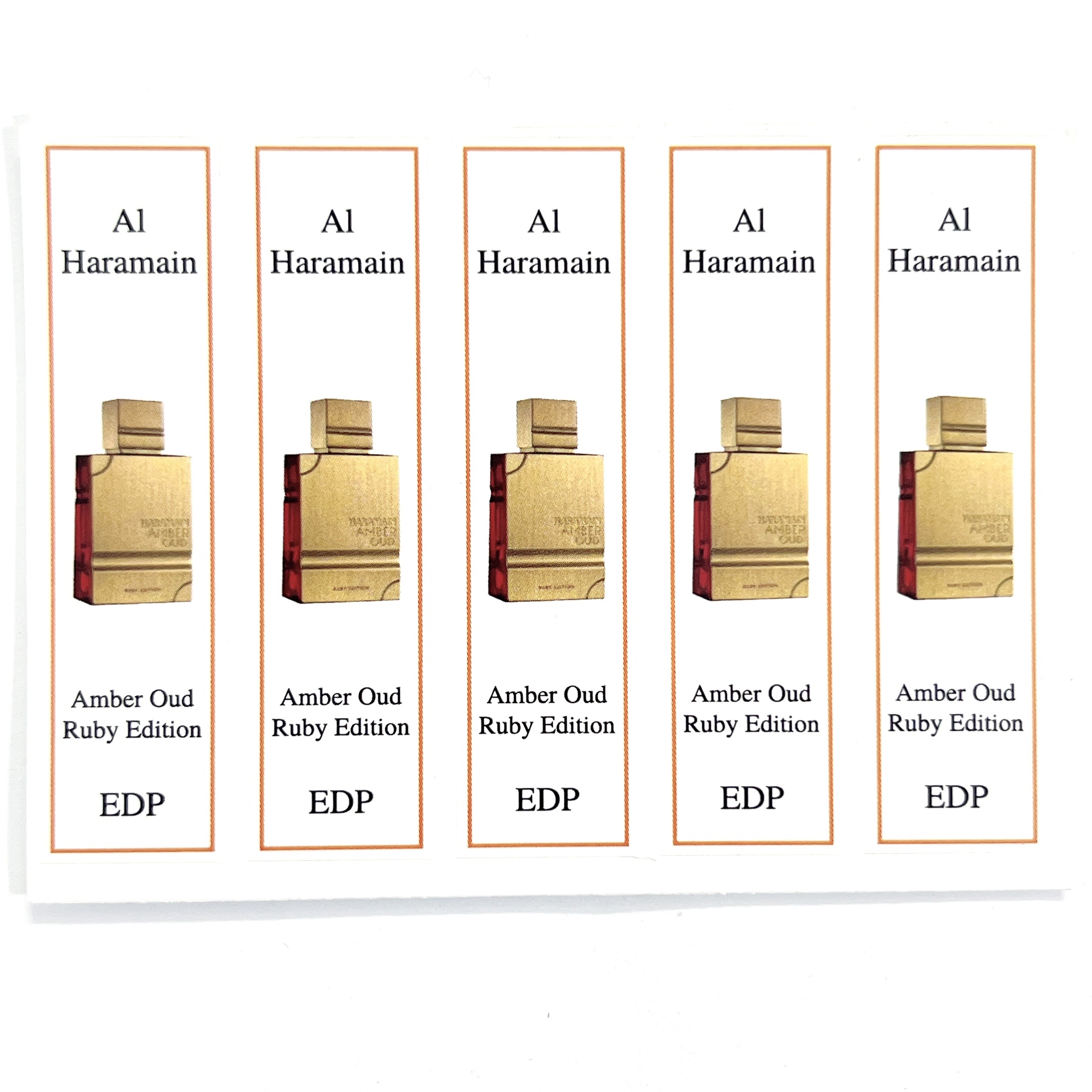 [HCMC] combo 10 PCs of Haramain perfume bottle sticker for full range extract bottle
