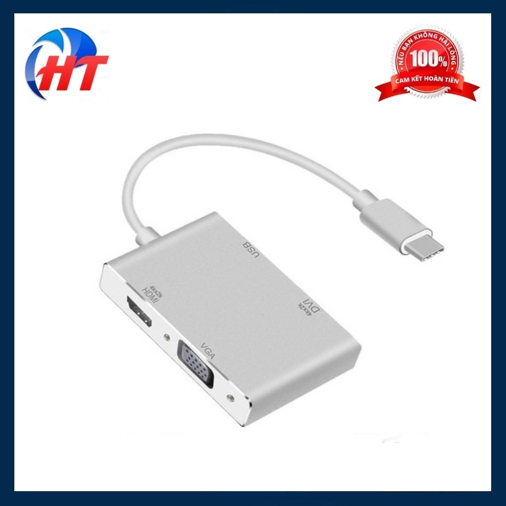 Cáp chuyển type-c ra hdmi/vga/dvi/usb 3.0