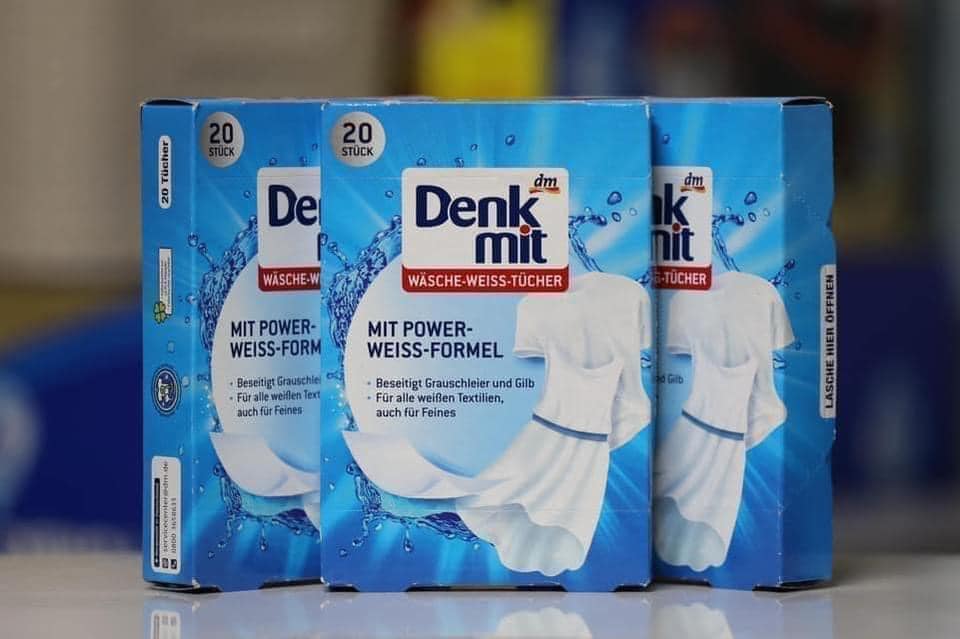 Miếng giặt tẩy trắng quần áo Denkmit