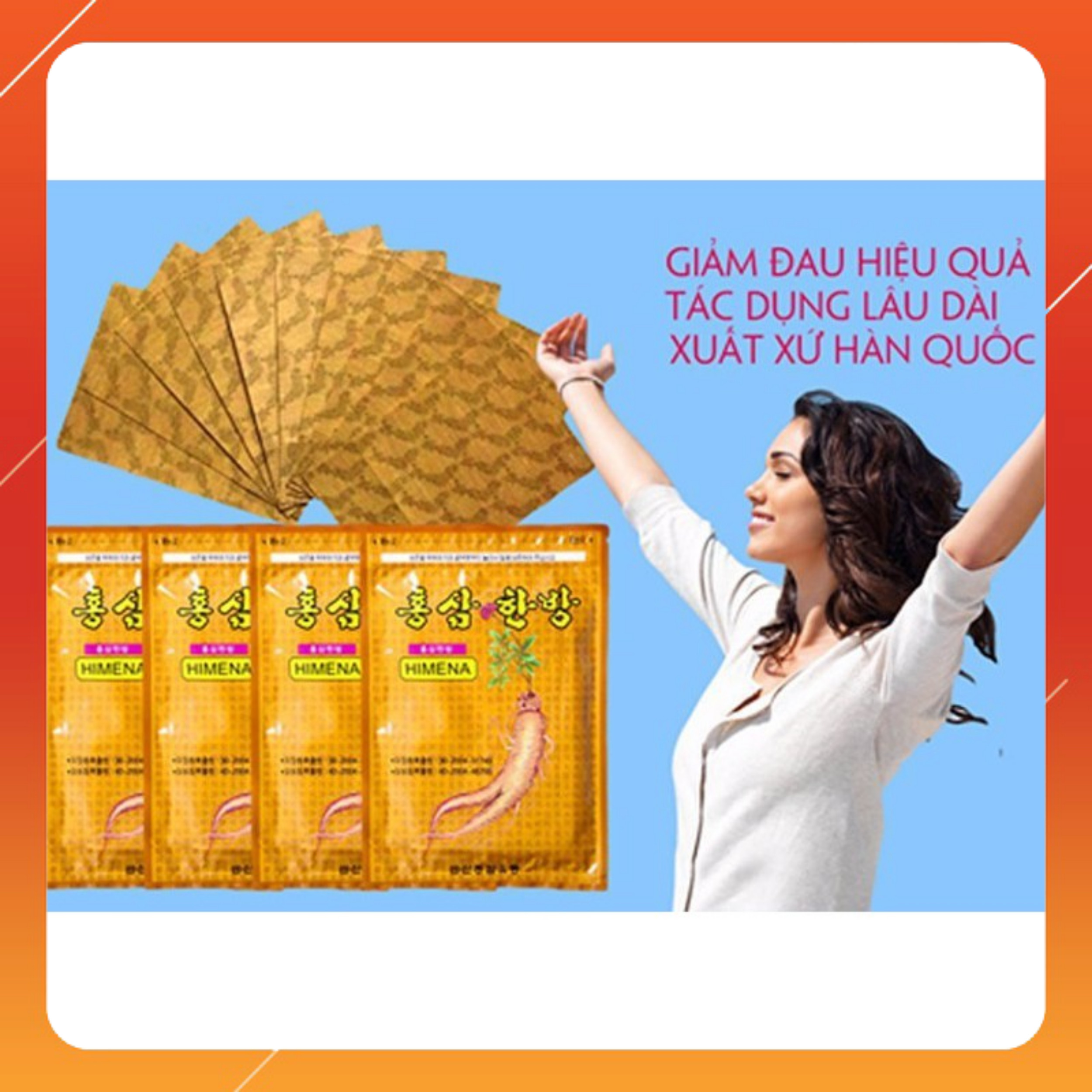 [HCM - Nhiều Mẫu] Cao Dán Hồng Sâm Hàn Quốc - túi 20 miếng