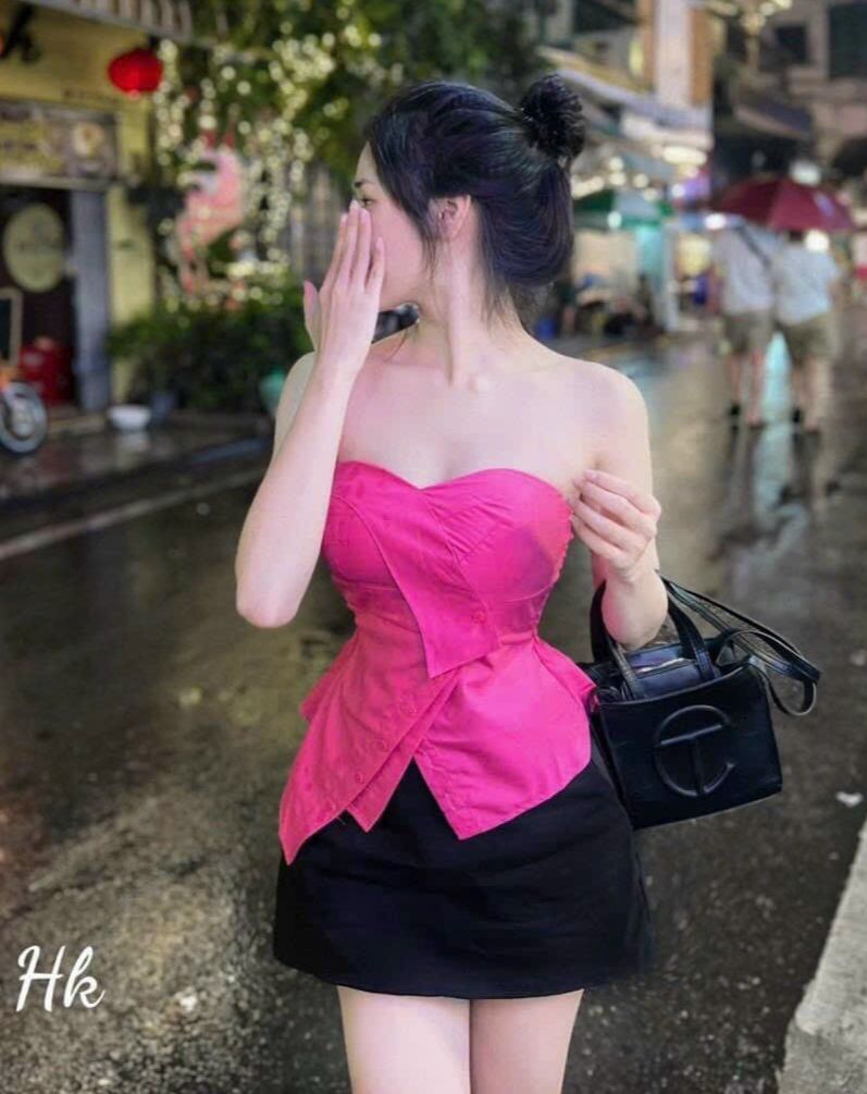ÁO ống cúp ngực chéo ta siêu xinh 3 màu