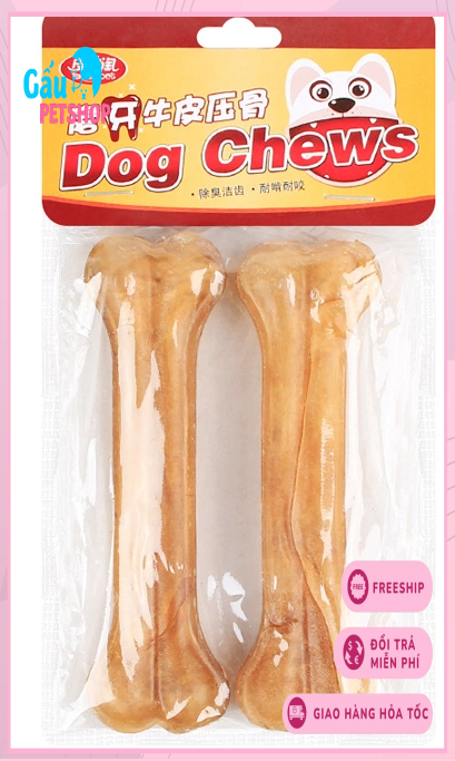 Xương da bò cho chó gặm (nhiều size)