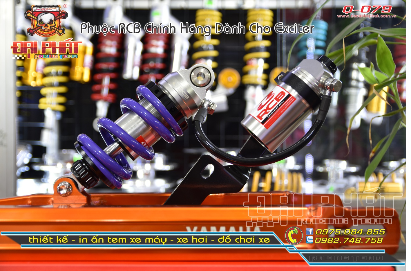 Phuộc RCB BÌNH Dầu Dành Cho Exciter - Winner - Satria