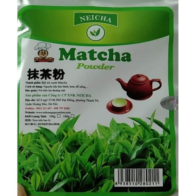 Bột Trà Xanh Neicha Matcha Túi Nhỏ 20G