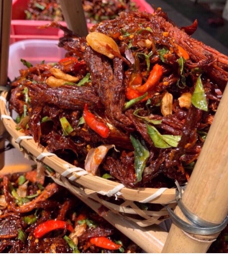 [HCM]500gr Khô Bò Đập Lá Chanh