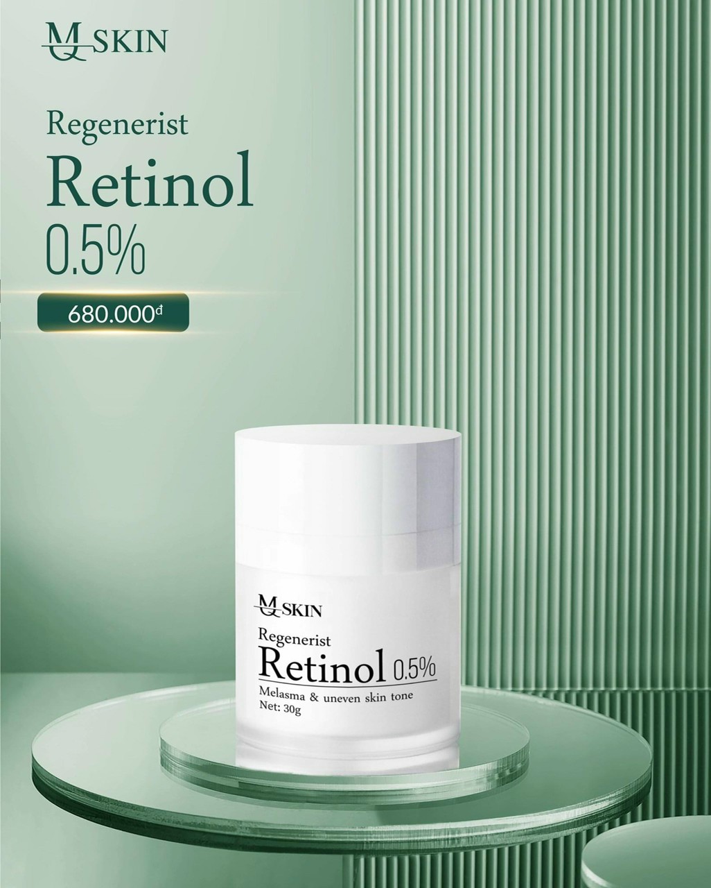 Kem face retinol 0.5% mq skin regenerist 30g