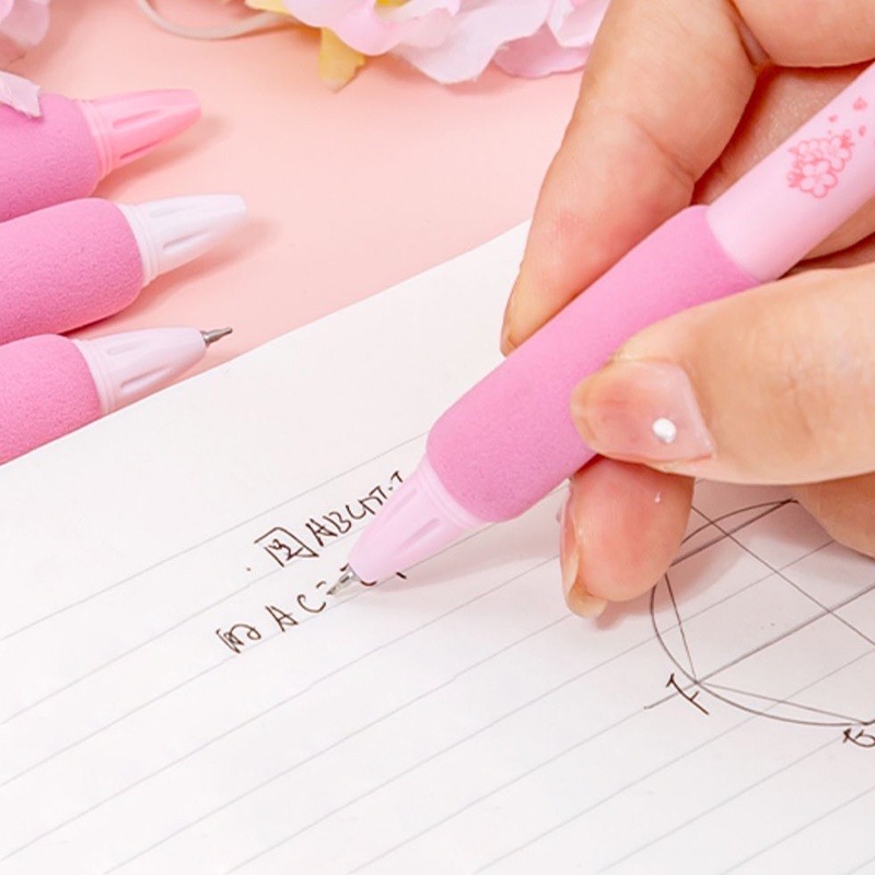 Bút gel đen LOPET RABBIT SAKURA hồng