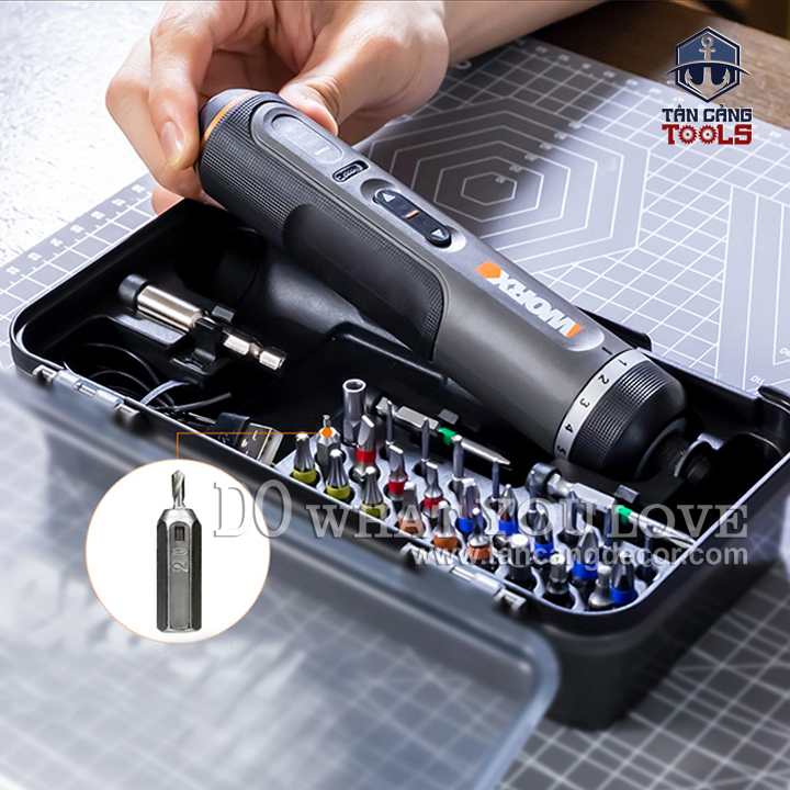 Máy Vặn Vít Điện Tử 30 Chi Tiết Worx WX242