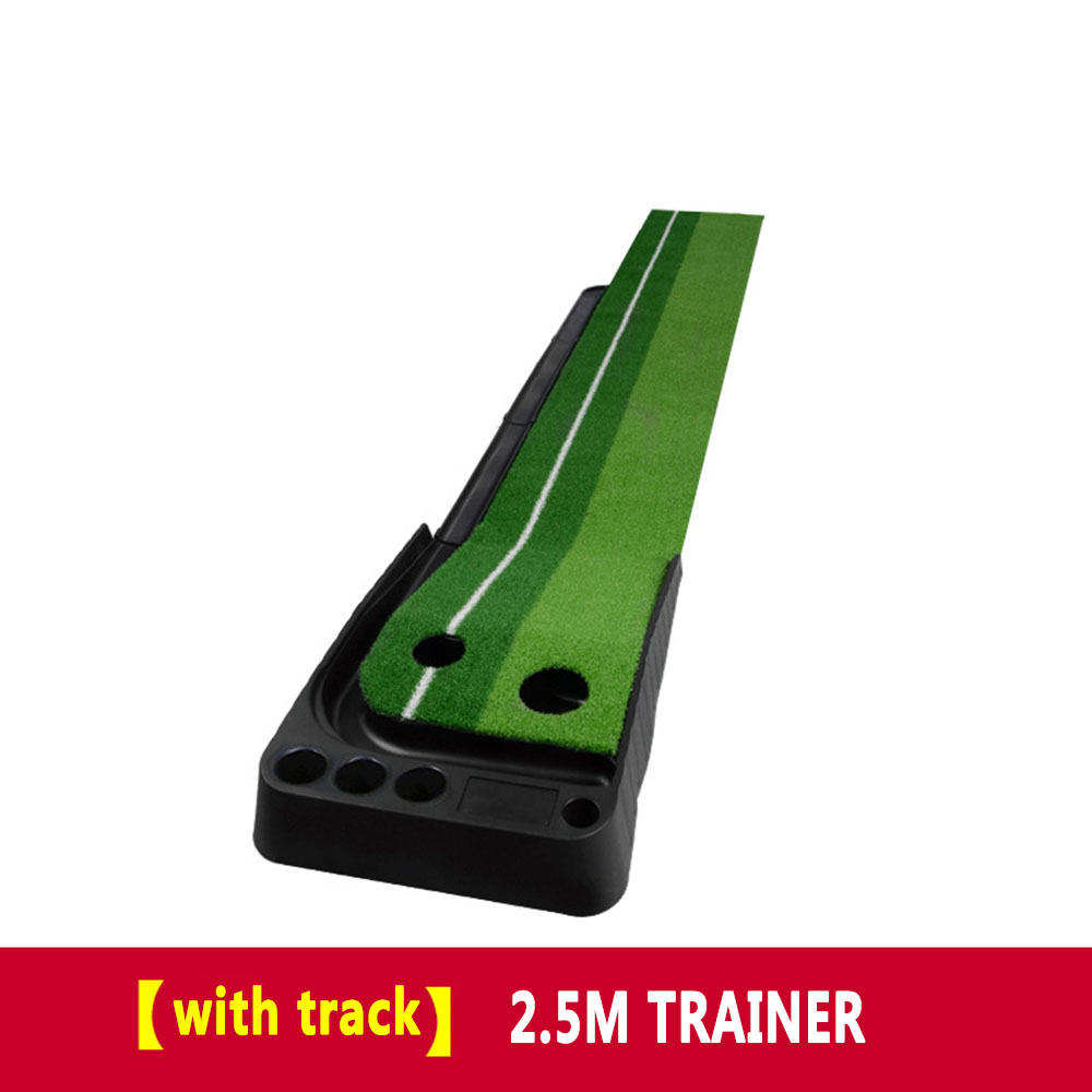 OEMIndoor Golf Putting Trainer Portable Golf Practice Putting Mat Golf Green Putter Trainer 2.5M/3M with/without Return Fairway