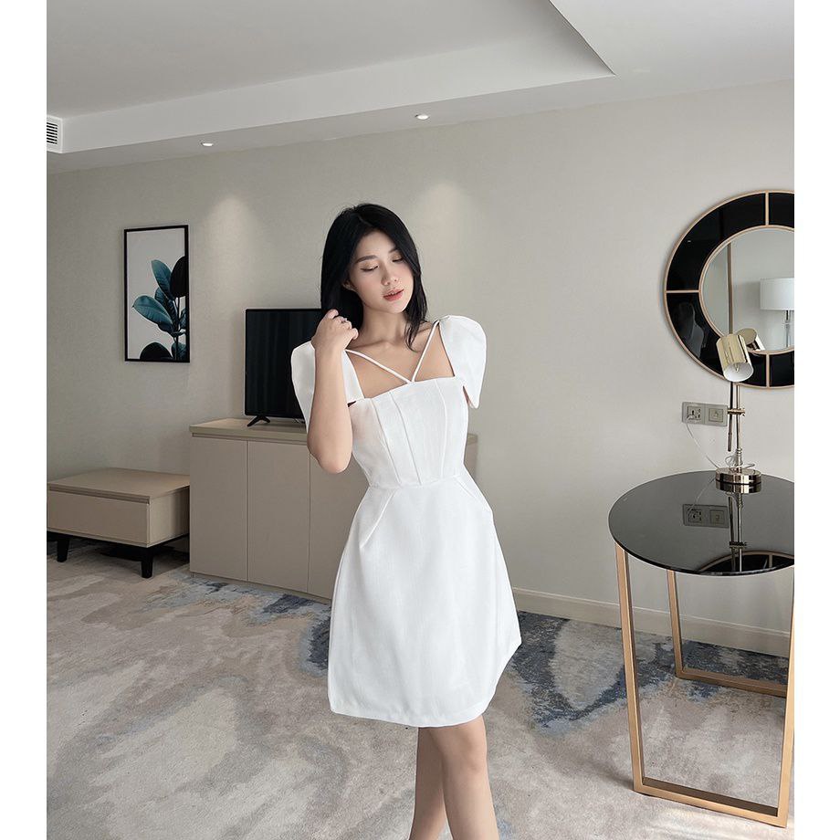 LIKEHER - ĐẦM DỰ TIỆC D02 ĐẦM XÒE CHÉO DÂY