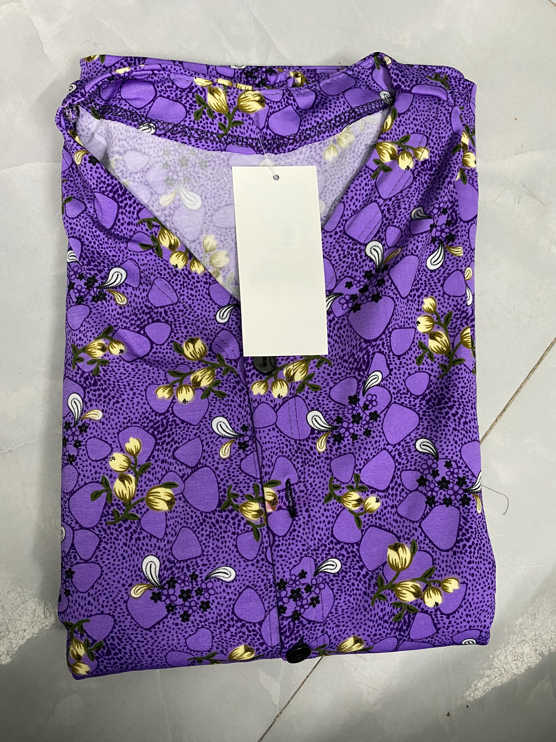 Bộ đồ Bà ba tay dài chất thun lạnh cho bà