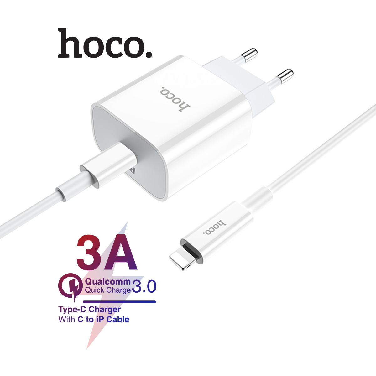 Bộ Sạc Nhanh Siêu Tốc Hoco C76A - PD 18W đầu vào TypeC Cho Iphone Ipad