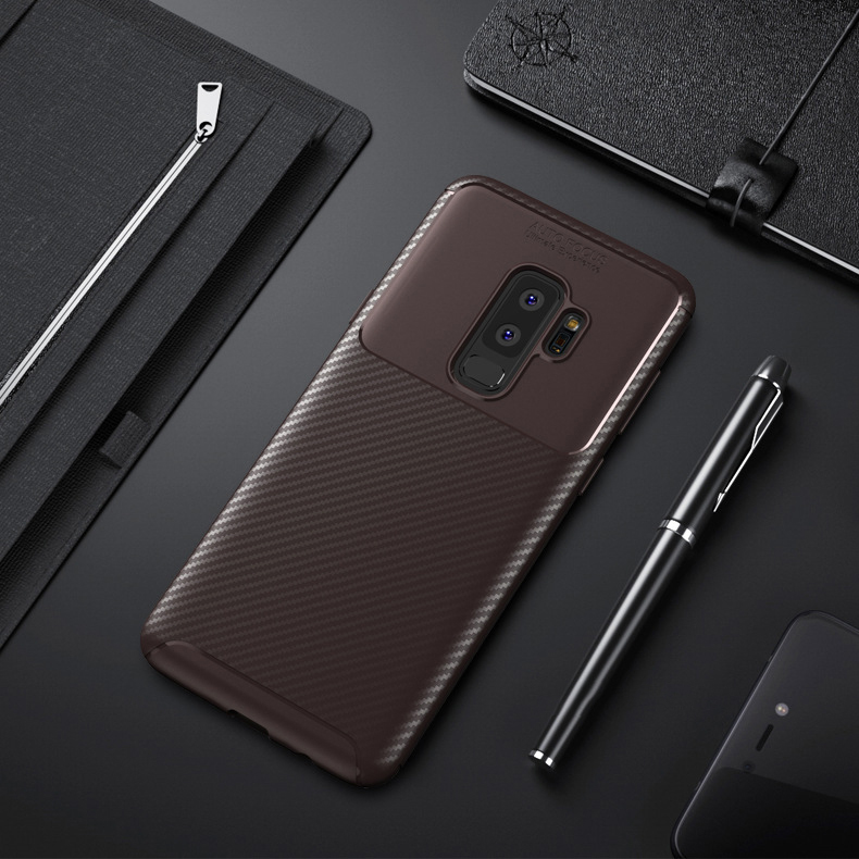 Ốp lưng cho Samsung Galaxy S9+ ( Plus ) Chống Trầy Xước Bằng Sợi Carbon TPU