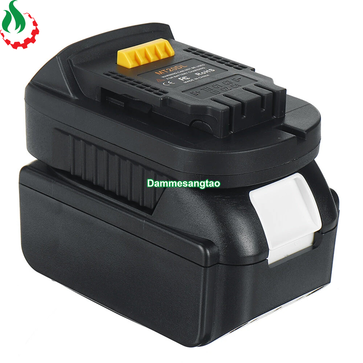 Đế chuyển Pin Makita 18V sang máy Dewalt 18V