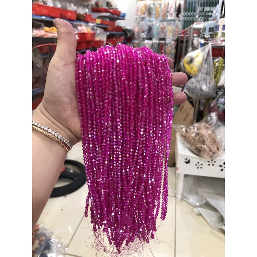 10 dây Pha Lê đá cừ 7 màu