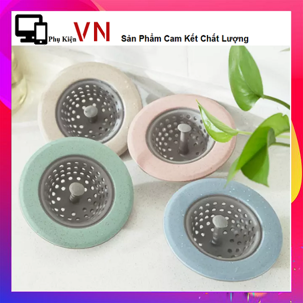 ⚡ Dụng Cụ lọc Rác Bồn Rửa Chén Bát, Chặn Rác Đa Năng Bằng  silicon Chống Tắc Đường Ống Nước Nhà Bếp Loại Tròn Có N.úm Tiện Lợi ⚡