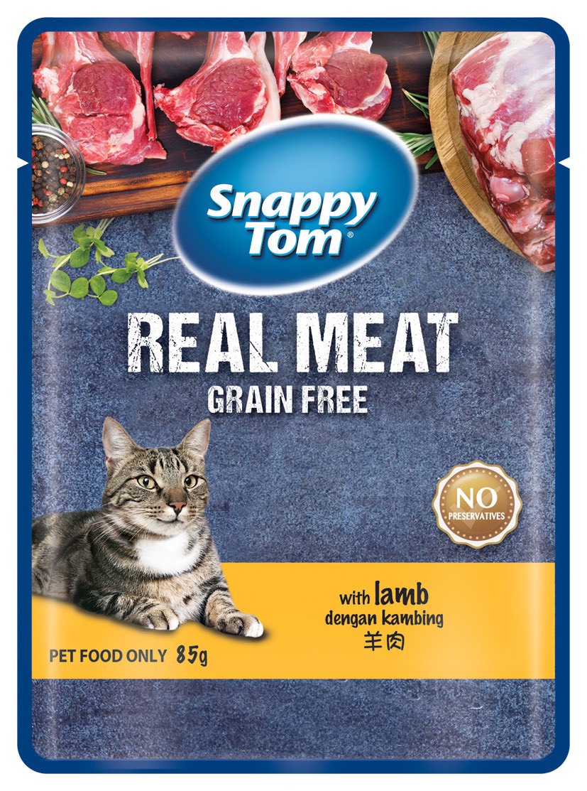 Pate snappy tom gói 85g real fish & real meat - pate cho mèo snappy tom từ thịt cá thật